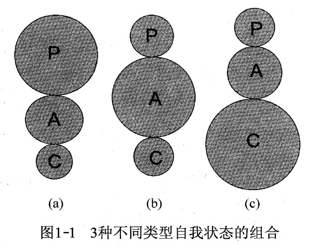 3种不同类型自我状态的组合