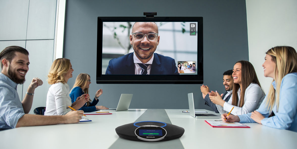公司在所有或大多数会议中使用视频会议